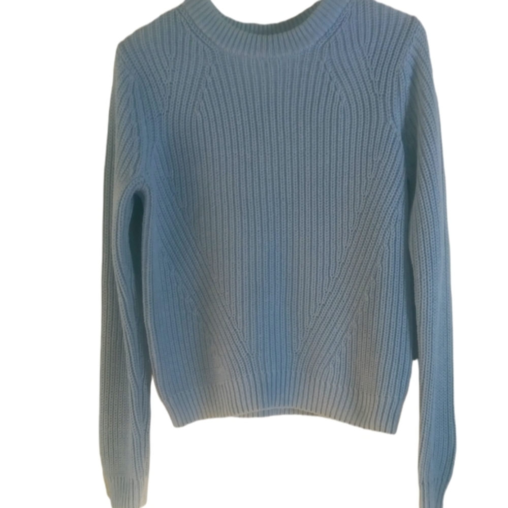 H&M light blue pullover sweater